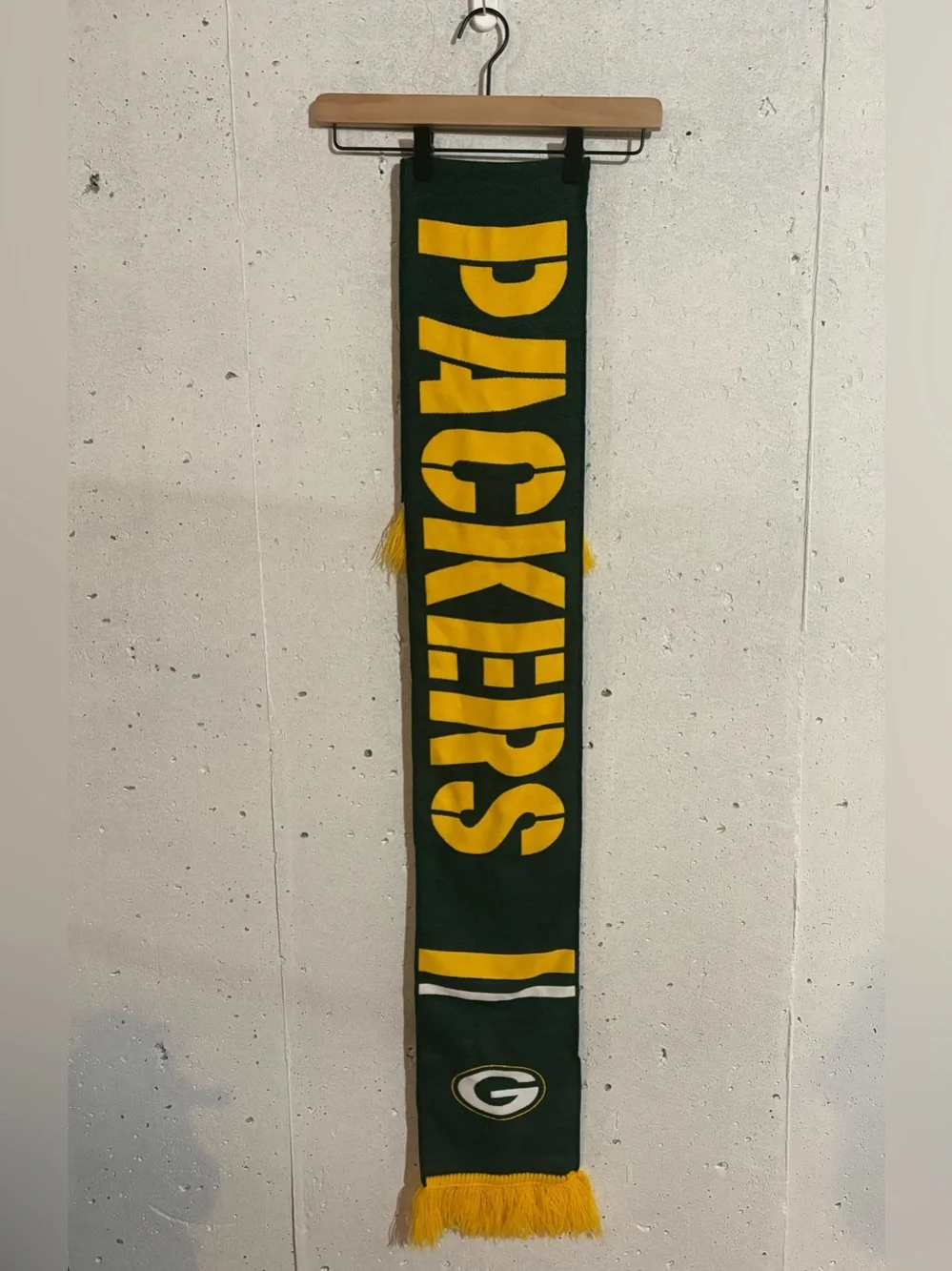 Lot of 2 Green Bay Packers Logo Scarves